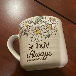 Spectrum Designz Yellow & White Daisy Floral Mug With Faith Scripture